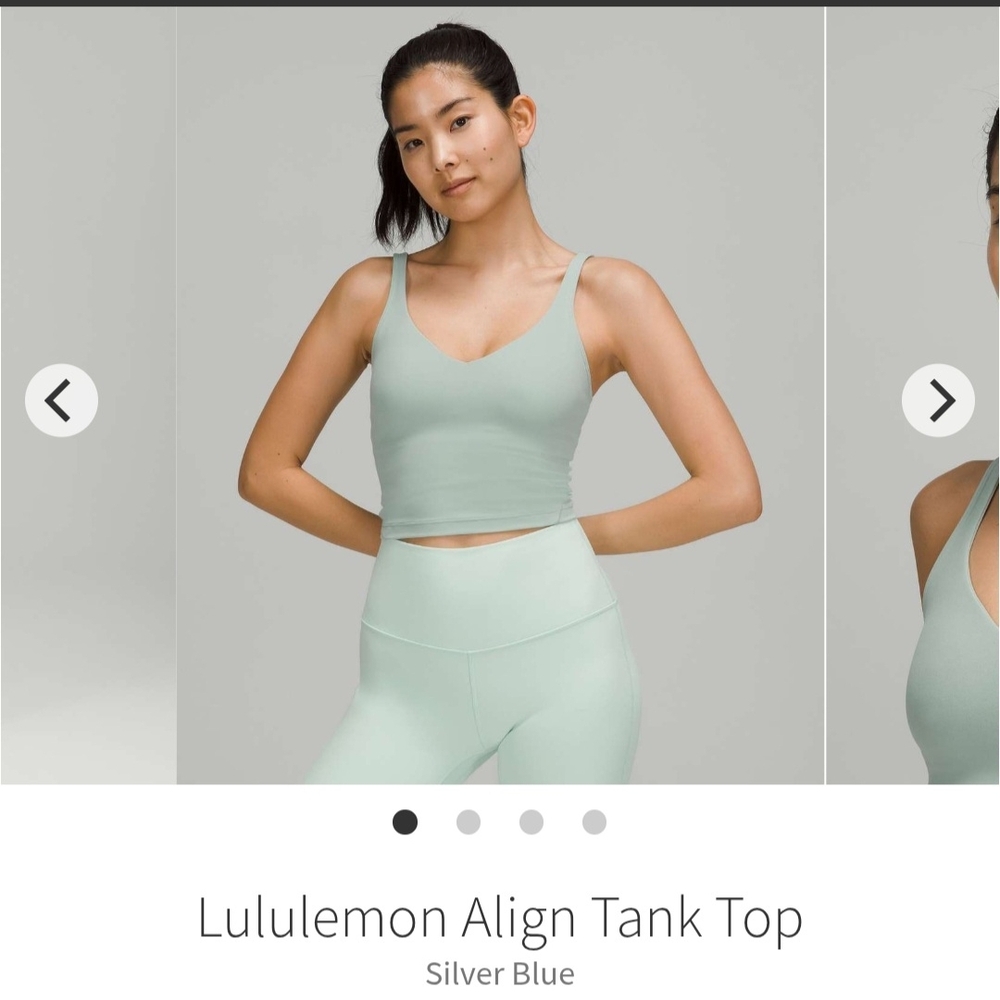 lululemon athletica Women's Light Blue Align Tank Top Size 12